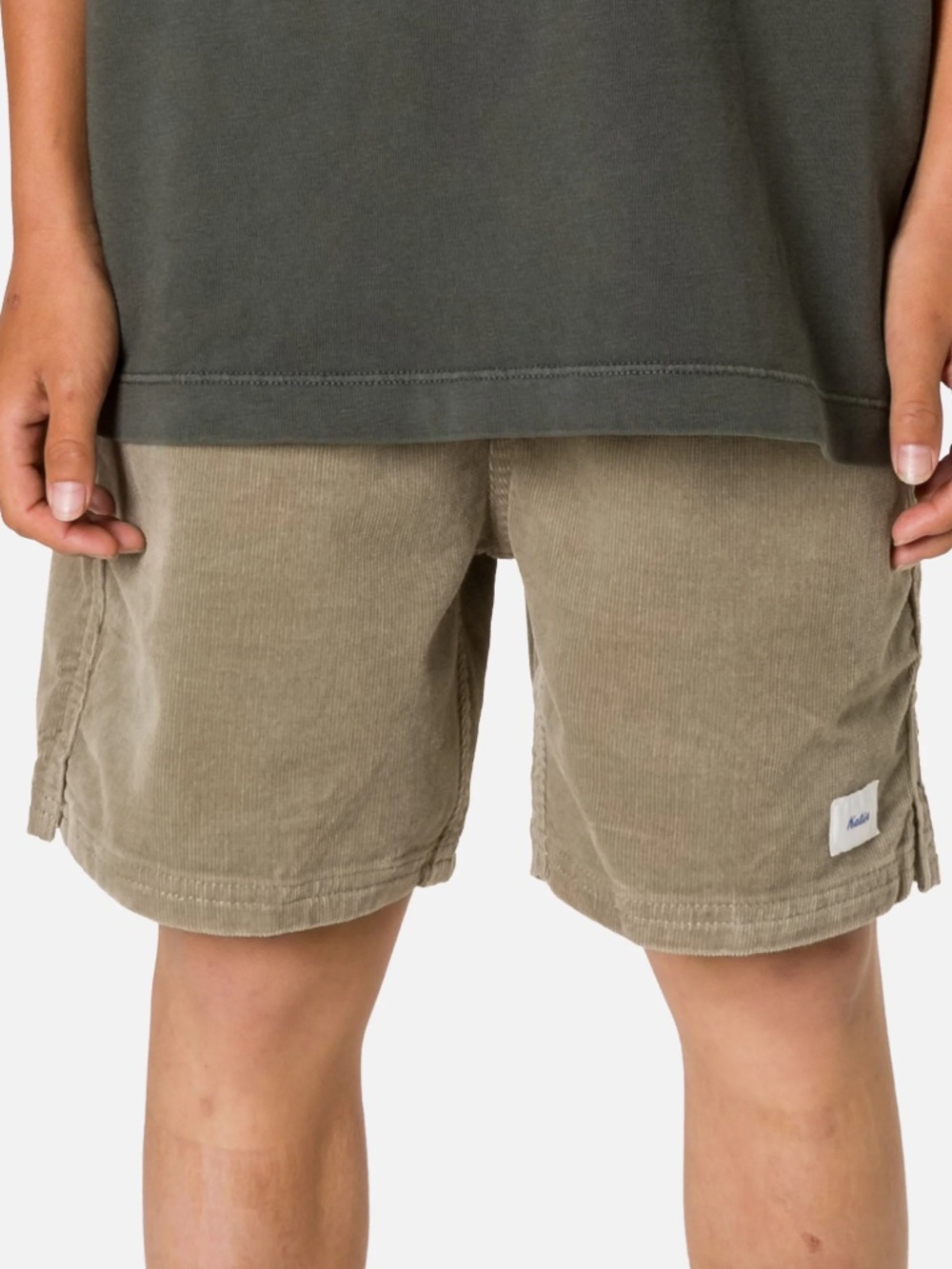 LIKE NEW Boy's Katin Cord Local Shorts Warm Gray Size 14-15